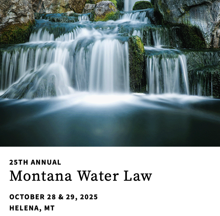Montana Water Law Seminar Montana Water Law Seminar