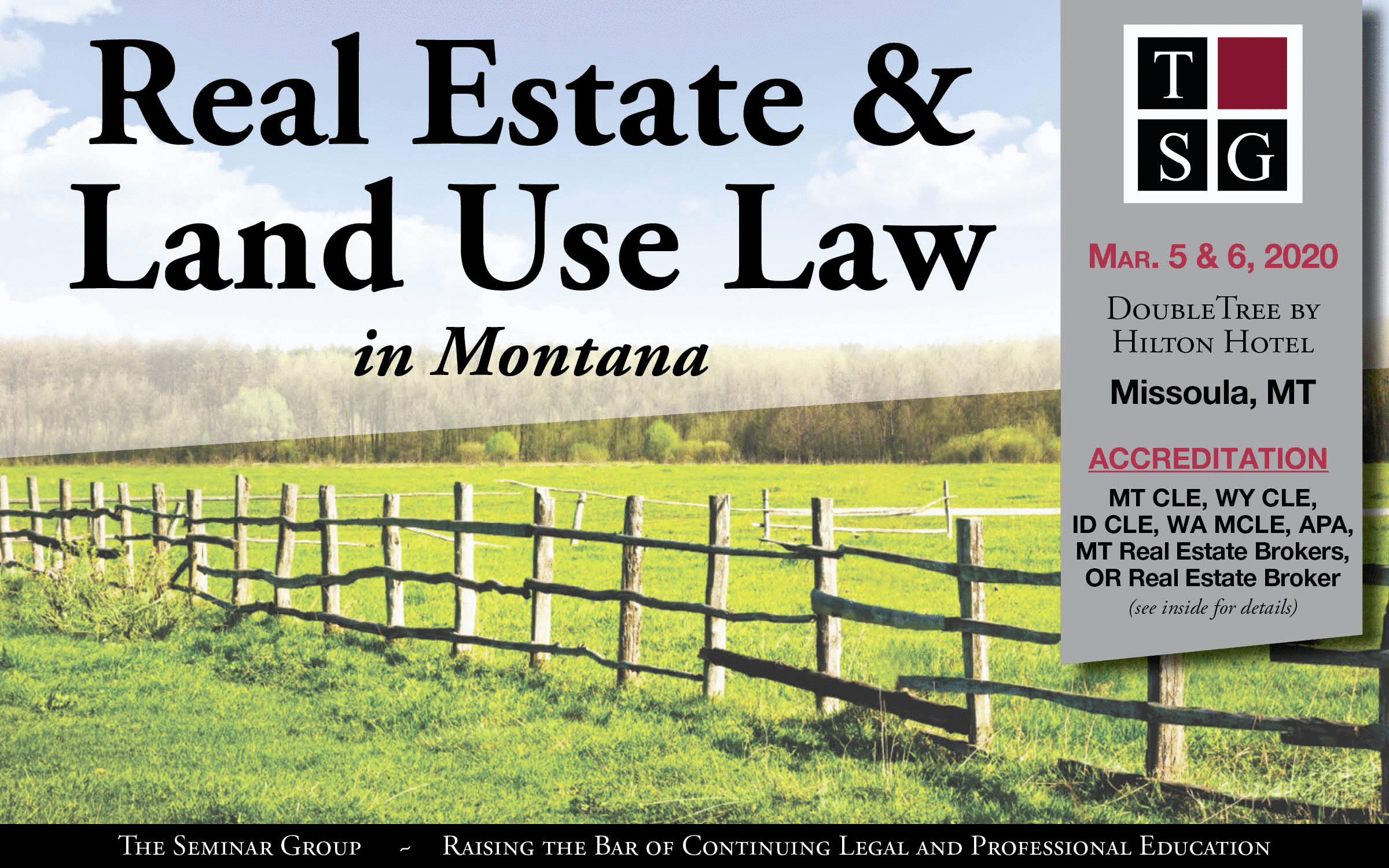  Real Estate & Land Use Law in Montana Seminar