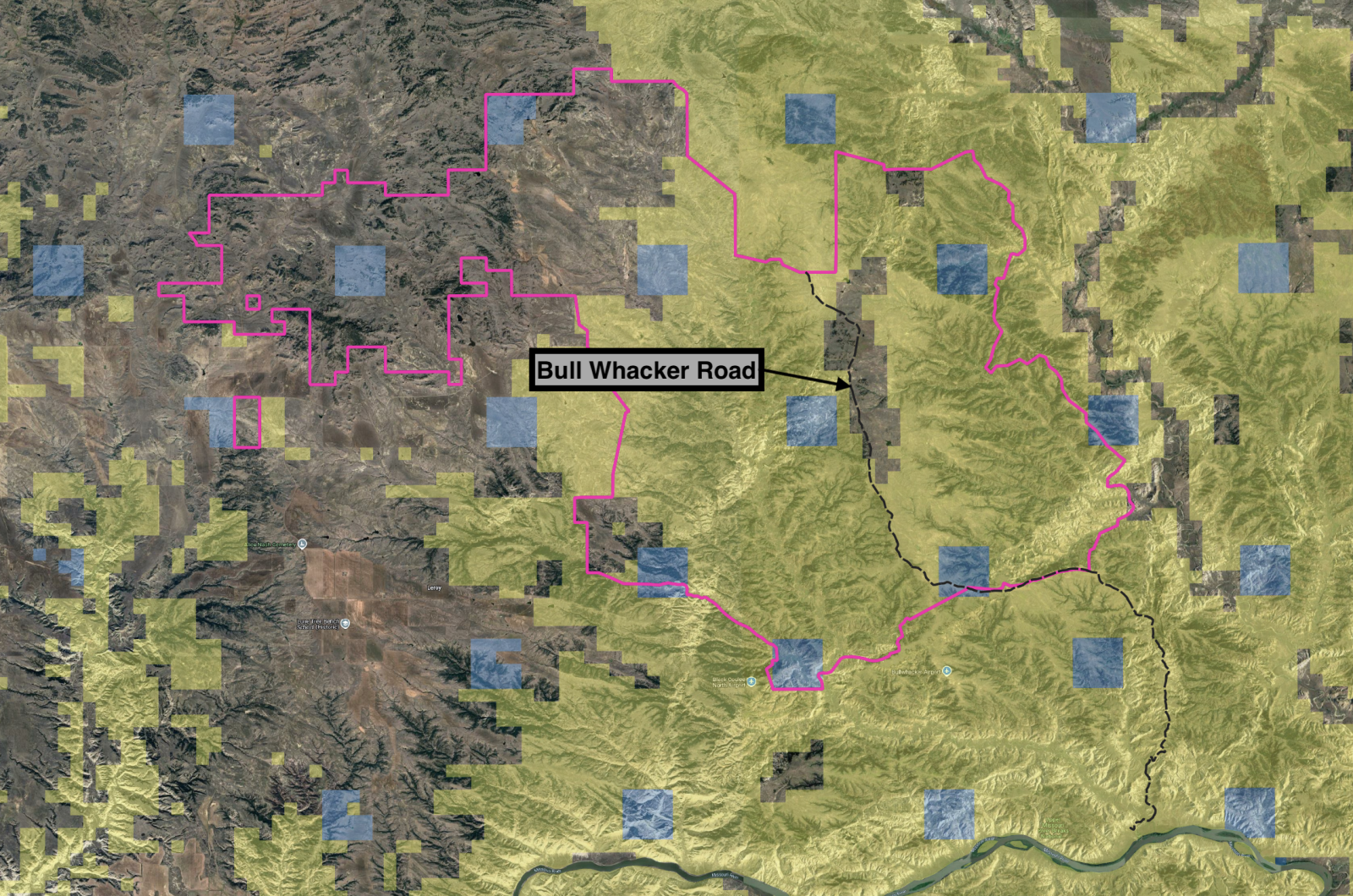 Anchor Ranch and Bull Whacker Road